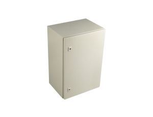 Szafka ścienna rozdzielcza RAL 7032, materiał: Stal, IP66, 600 x 400 x 300mm, RS PRO