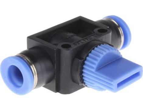 Zawór regulacyjny pneumatyczny z przełącznikiem pokrętnym 8mm RS PRO