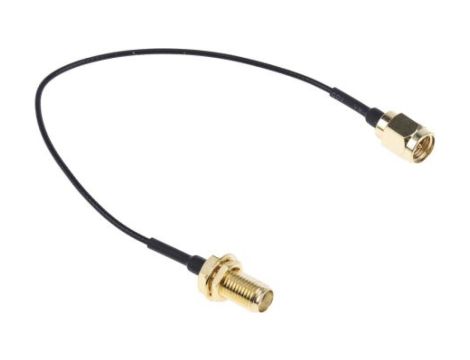 Kabel koncentryczny, RF, Czarny Wtyk SMA Gniazdo SMA 150mm, RS PRO Z zakończeniem