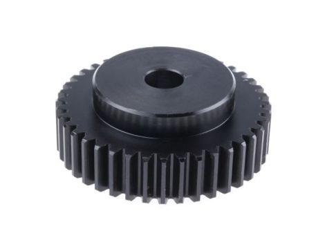 Koło zębate walcowe, moduł: 2, l.zębów: 40, śr. piasty: 55mm, śr. otworu: 15mm, Stal