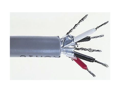 Wieloparowy kabel przemysłowy, 2 -parowy , 24 AWG AWG , izolacja PVC Ekranowany Przewód wielożyłowy