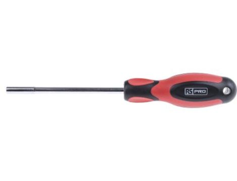 Wkrętak do nasadek, dł. ostrza: 125 mm, mat. łopatki: Stal, mat. uchwytu: Plastik, końcówka: Sześciokątna, rozmiar: 5 mm