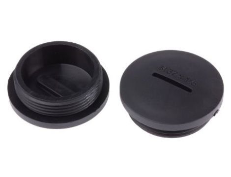Zaślepka, Czarny M32 x 1.5 Gwintowany, Nylon 66, Zaślepianie, 31.7mm 36.6mm RS PRO