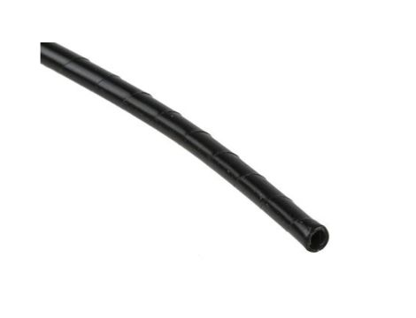 Opaska spiralna, Ø , Ø Maximum of 3mm, -50 → +50 C, materiał: Polietylen, kolor: Czarny, RS PRO
