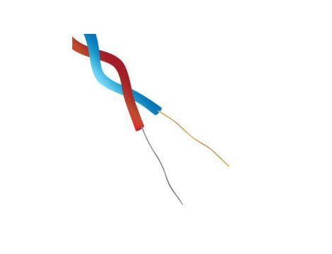 Przewód termoparowy T, -75 → +260 C., dł. 25m, izolacja: Teflon PFA, 1-żyłowy, RS PRO