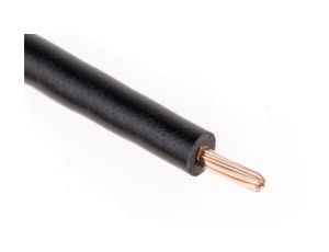 Jednożyłowy kabel sterowniczy CSA 1 mm, Maks. +70C 1000 V Czarny, RS PRO
