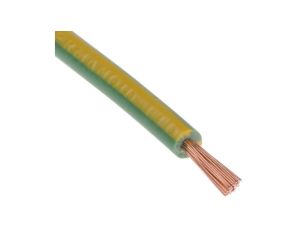 Jednożyłowy kabel sterowniczy CSA 1 mm, Maks. +70C 1000 V Zielony/Żółty, RS PRO