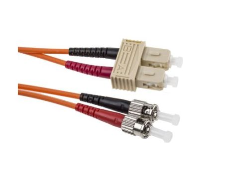 Kabel światłowodowy, średnica: 50/125m, OM2 Wielomodowy, Pomarańczowy, ST/SC