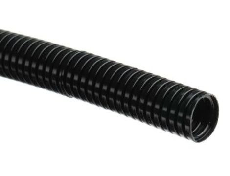 Peszel elastyczny, Elastyczny, Ø 16mm, dł. 25m, materiał: Tworzywo sztuczne, kolor: Czarny, RS PRO