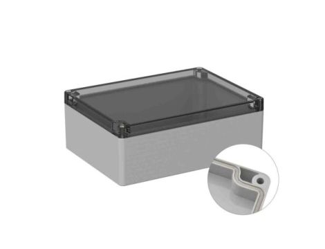 Obudowa ogólnego użytku ekranowana Szary IP66 Silikon, 150 x 200 x75mm, RS PRO 5U2