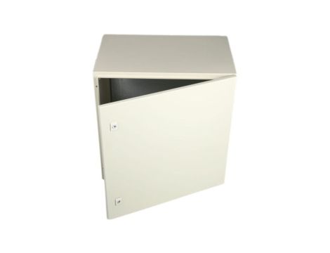 Szafka ścienna rozdzielcza RAL 7032, materiał: Stal, IP66, 600 x 600 x 400mm, RS PRO