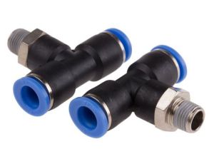 Adapter gwintowany teowy typu gwint – rura, 10 barów