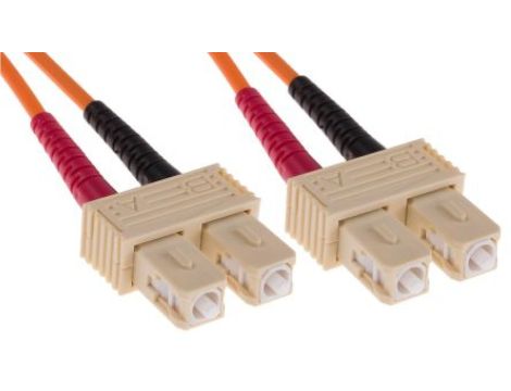 Kabel światłowodowy, średnica: 50/125m, OM2 Wielomodowy, Pomarańczowy, SC/SC
