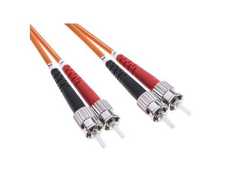 Kabel światłowodowy, średnica: 50/125m, OM2 Wielomodowy, Pomarańczowy, ST / ST
