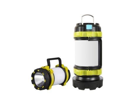 Lampka turystyczna 800lm wielofunkcyjna 3w1 akumulatorowa 3000mAh USB Powerbank KraftiDele