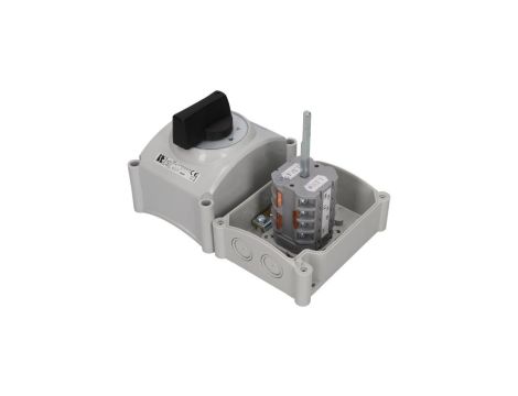 Łącznik krzywkowy 1-0-2 3P 40A w obudowie ŁK40-3.8380OB3