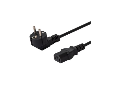 Kabel SAVIO CL-98 (IEC320 C13 - Shuko 1,8m kolor czarny)