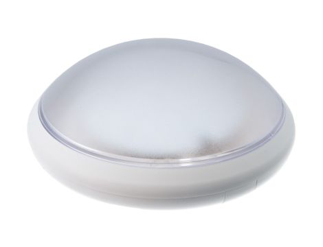 Oprawa CLASS, E27 z czujnikiem ruchu HF24V, 40W, biała-polipropylen, klosz przeźroczysty-poliwęglan, IP65, IK10 A2500-P-HF24V