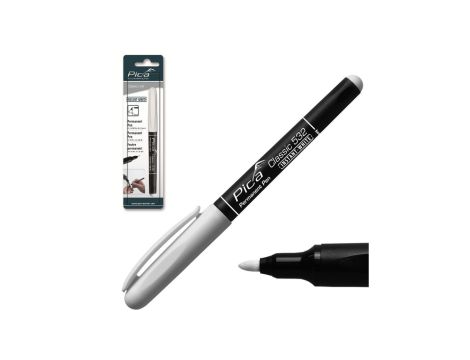 Marker permanentny pisak do wielu powierzchni biały 1-2mm PICA Classic 532/52