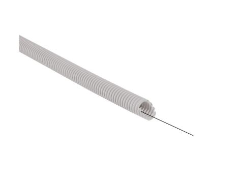 Rura karbowana 750N szara z pilotem bezhalogenowa samogasnąca do zalewania betonem fi 16/11 ITAICTA016GT100 /100m/