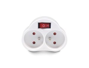 Gniazdko prądowe X2 z wyłącznikiem Maclean Energy MCE31 3680W MCE31