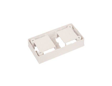 Simon Classic Puszka natynkowa podwójna płytka biała MPN2/11