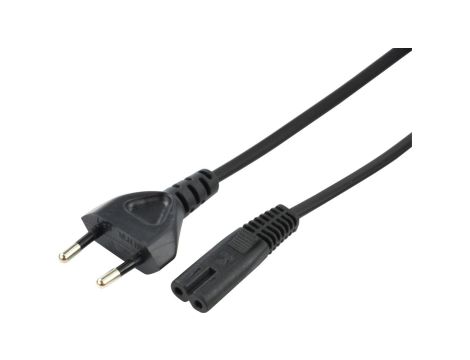 Kabel zasilający 230V 2,5A audio 5m czarny