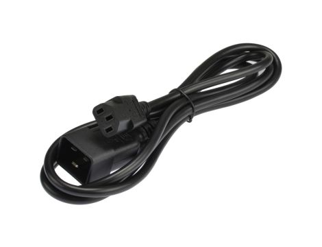 Przedłużacz zasilający 230V IEC320 C20/ C13 2m czarny