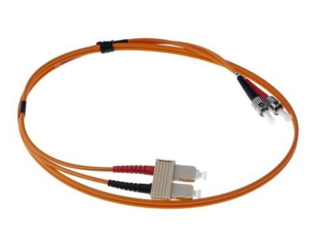 Kabel światłowodowy, średnica: 62.5/125m, OM1 Wielomodowy, Pomarańczowy, ST/SC