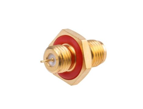 Złącze koncentryczne, 50, 0 to 18GHz, Żeński, Lutowane, Montaż na panelu