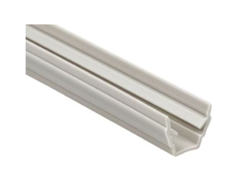 Pasek zasłaniający na profile, Czarny, PP, 6mm, dł. 2m 10-elem., RS PRO