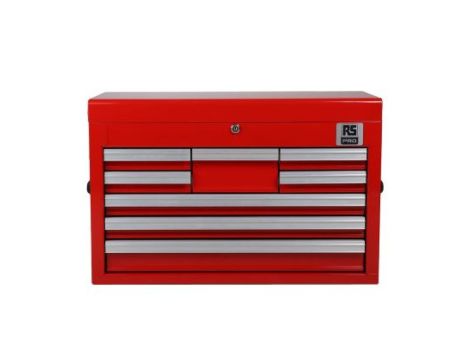 Szafka na narzędzia, 8-szufladowa, 660 x 307 x 427mm, materiał: Stal, RS PRO