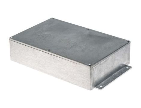 Obudowa ekranowana Srebrny z kołnierzem IP65 Neopren, 252 x 146.1 x 55.5mm, RS PRO