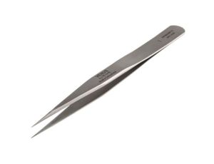 Pęseta, dł. +120, antymagnetyczna, materiał: Stal nierdzewna, RS PRO