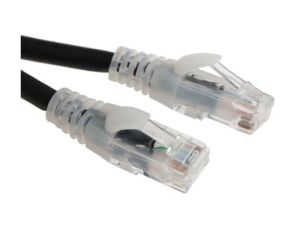 Kabel kategorii 6, Czarny, Wtyk RJ45/męski RJ45dł.: 3m, mat. koszulki: LSZH