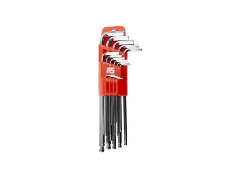 Zestaw kluczy imbusowych, 1,27 mm, 1,5 mm, 2 mm, 2,5 mm, 3 mm, 3,5 mm, 4 mm, 4,5 mm, 5 mm, 5,5 mm, 6 mm, 7 mm, 8 mm, 9