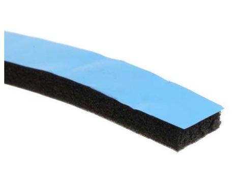 Taśma piankowa, 15m x 12mm x 4.8mm, kolor: Czarny, RS PRO Dwustronne