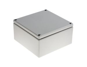 Puszka elektroinstalacyjna, 150 x 80 x 150mm, IP66, kolor Szary, materiał Stal miękka, RS PRO