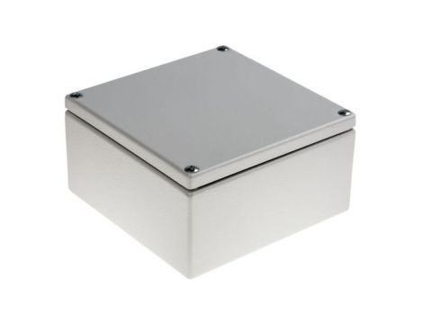 Puszka elektroinstalacyjna, 150 x 80 x 150mm, IP66, kolor Szary, materiał Stal miękka, RS PRO