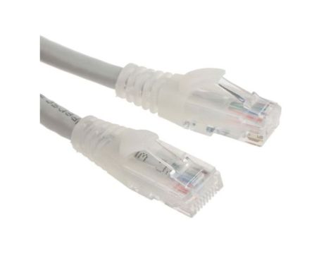 Kabel kategorii 6, Szary, Wtyk RJ45/męski RJ45dł.: 1m, mat. koszulki: PVC