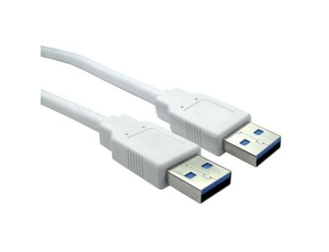 Kabel USB, dł. 0.8m, kolor: Biały