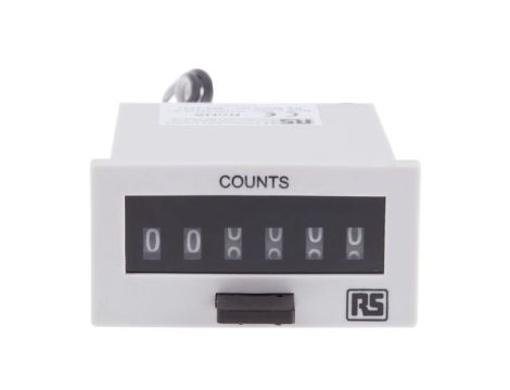 Licznik impulsów Cyfrowe 6-cyfrowy 12 V DC RS PRO