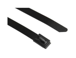 Opaska kablowa 520mm 7,9 mm Stal nierdzewna z powłoką poliestrową 100 sztuk RS PRO