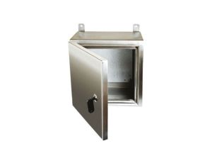 Szafka ścienna rozdzielcza, materiał: Stal nierdzewna typu 304, IP69K, 600 x 600 x 300mm, RS PRO