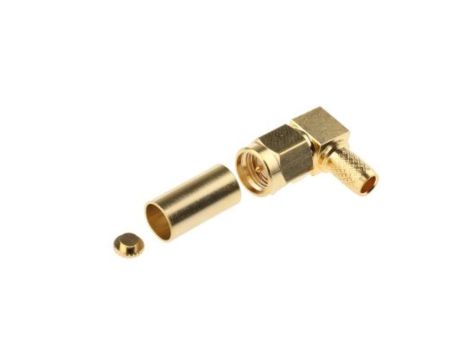 Złącze koncentryczne, 50, 0 to 12.4GHz, Męski, Połączenie zagniatane, Montaż na kablu