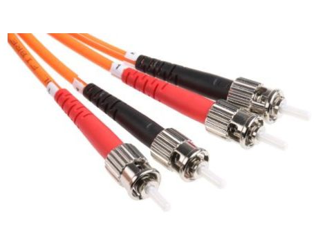 Kabel światłowodowy, średnica: 50/125m, OM2 Wielomodowy, Pomarańczowy, ST / ST