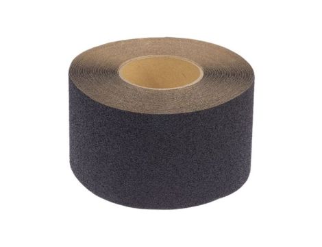 Taśma ostrzegawcza kolor: Czarny, materiał: Polietylen, 102mm x 18.3m, RS PRO