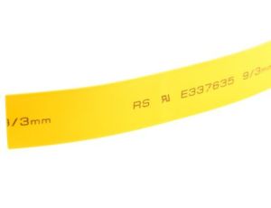 Osłona termokurczliwa żółta 3:1, średnica 9mm, dł. 5m, RS PRO