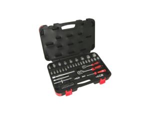 Zestaw nasadek 46 Piece 1/4 cala, 3/8 cala Kwadratowy Drive RS PRO