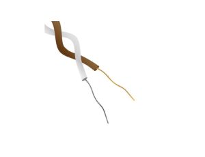 Przewód termoparowy T, -75 → +260 C., dł. 50m, izolacja: PTFE, 1-żyłowy, RS PRO